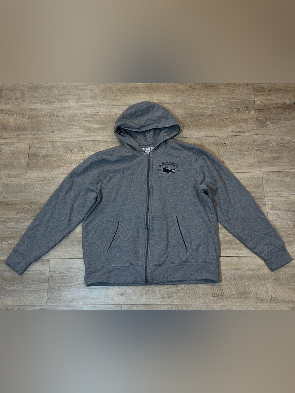 Lacoste Men’s Cotton Full Zip Hoodie Size XL